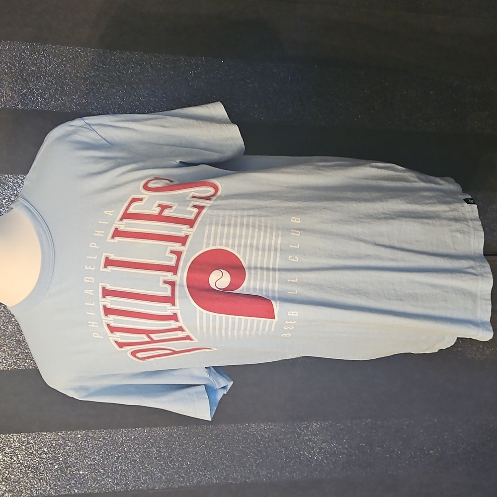 47 Brand Phillies Mens Light Blue Tee